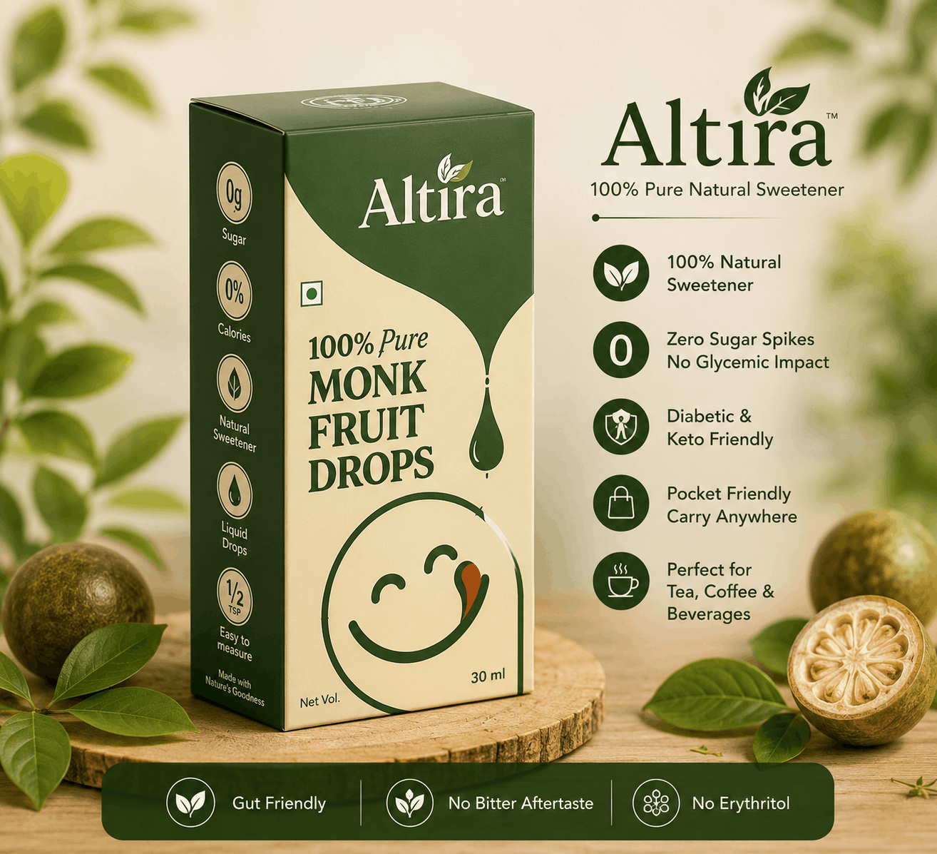 Altira Monk Fruit Drops